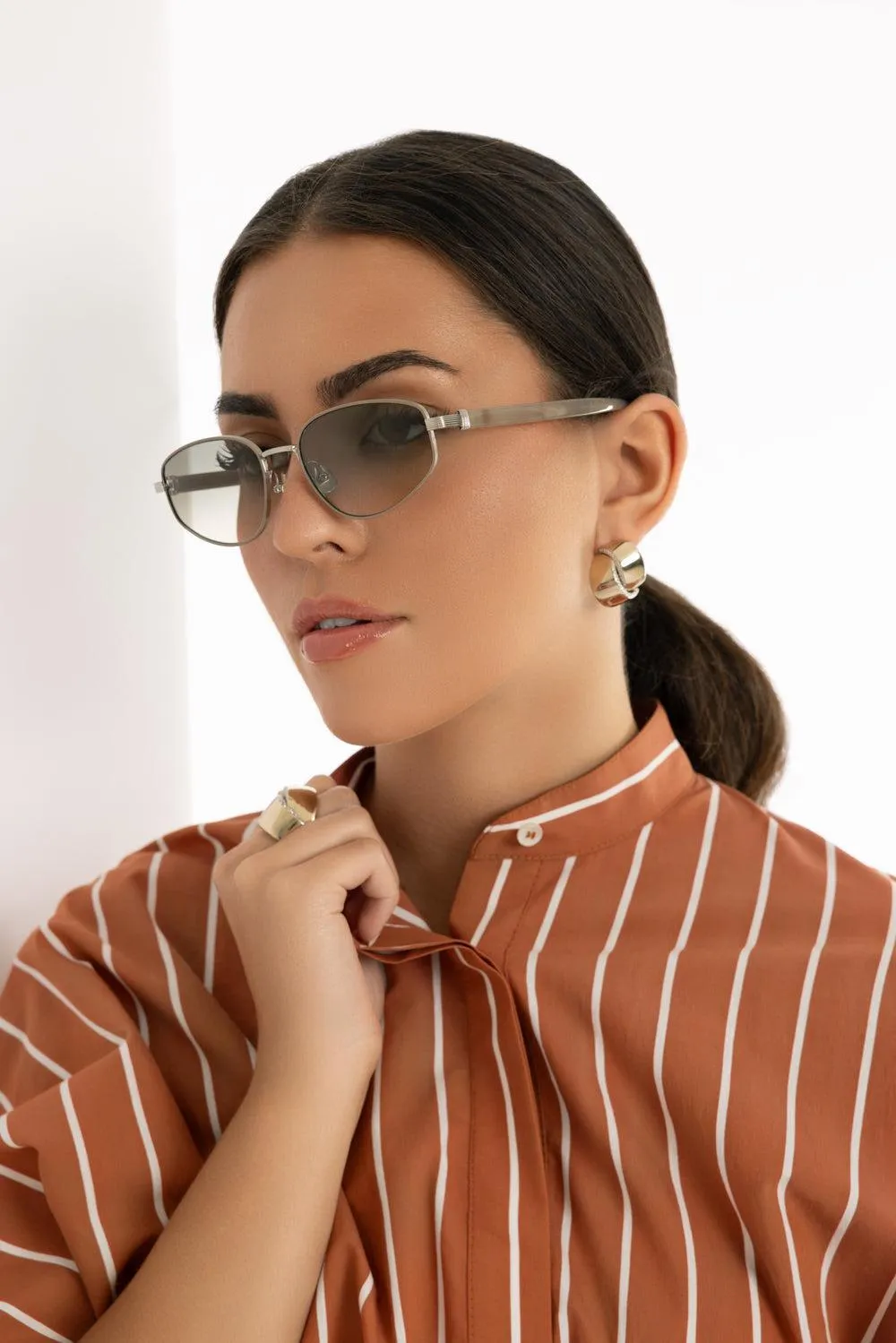 Angled Lens Sunglasses