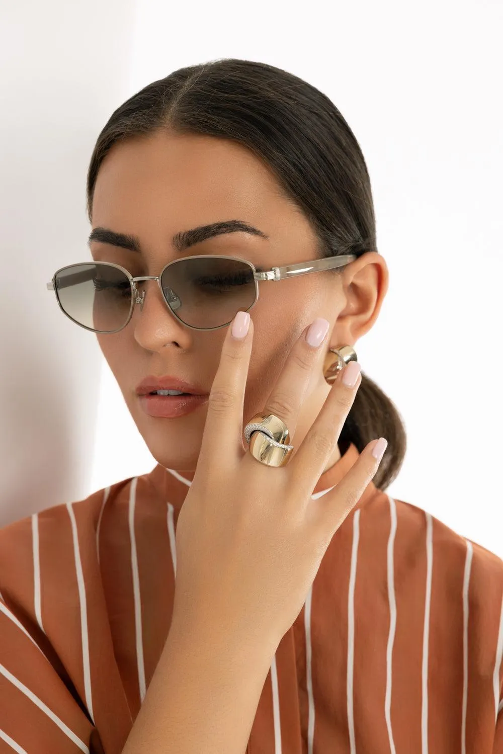 Angled Lens Sunglasses