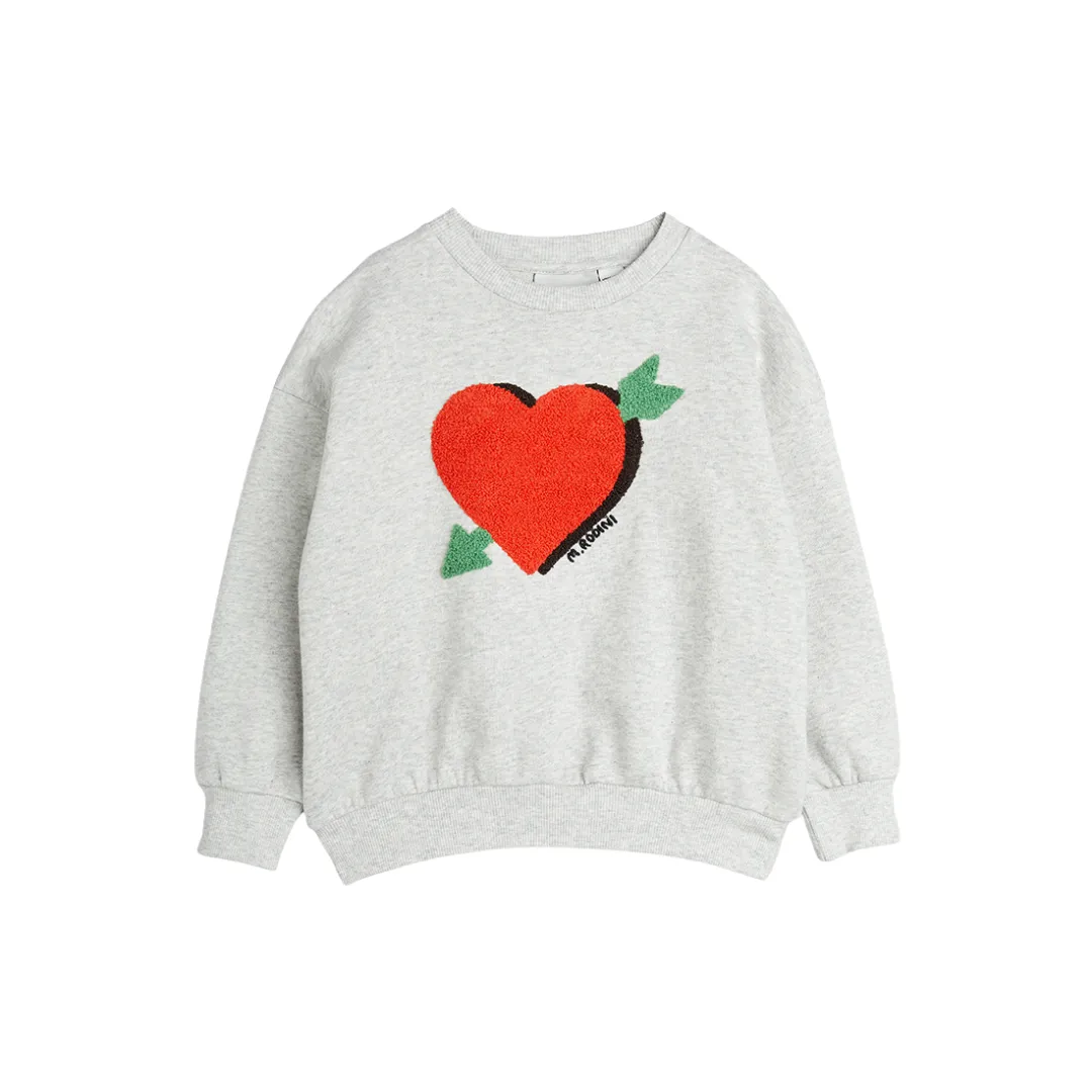 Arrowed Heart Chenille Sweatshirt