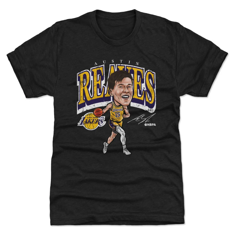 Austin Reaves Los Angeles Lakers Cartoon WHT Tee