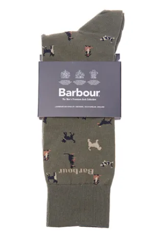 Barbour Mavin Men's Socks - Mid Olive/Dog