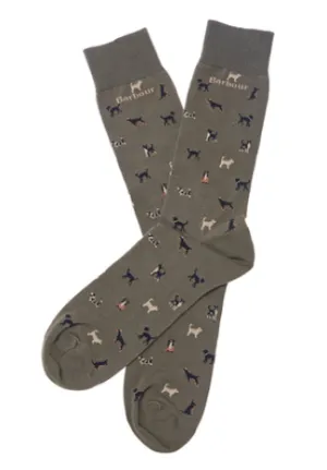 Barbour Mavin Men's Socks - Mid Olive/Dog