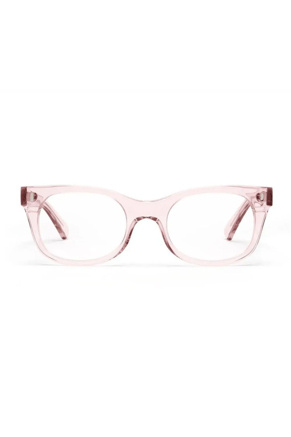 Bixby Compact Reading Glasses - Clear Pink