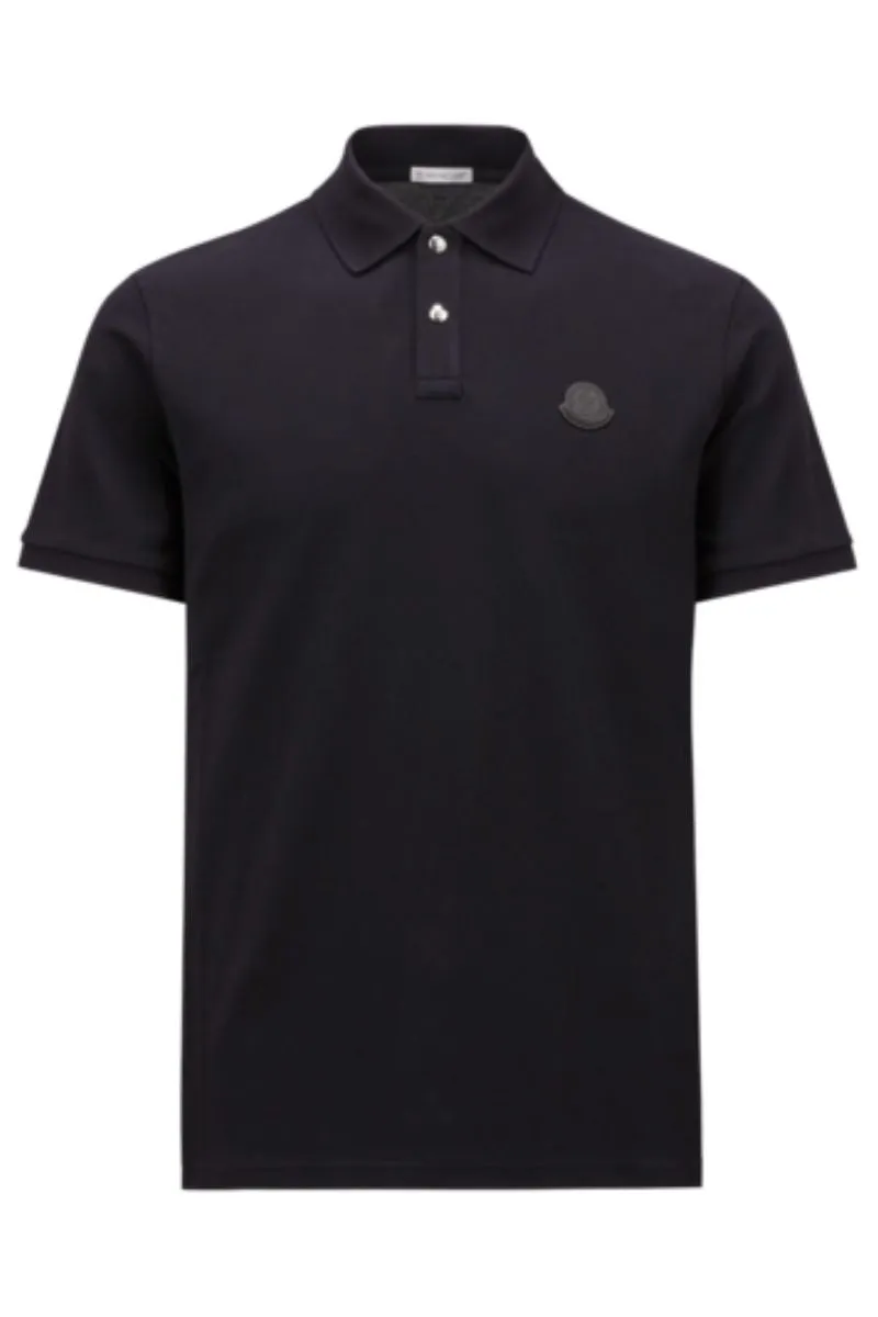 Black Logo Patch Polo