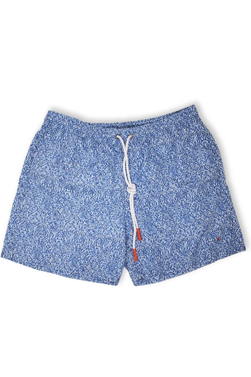Blue Medallion Swim Shorts