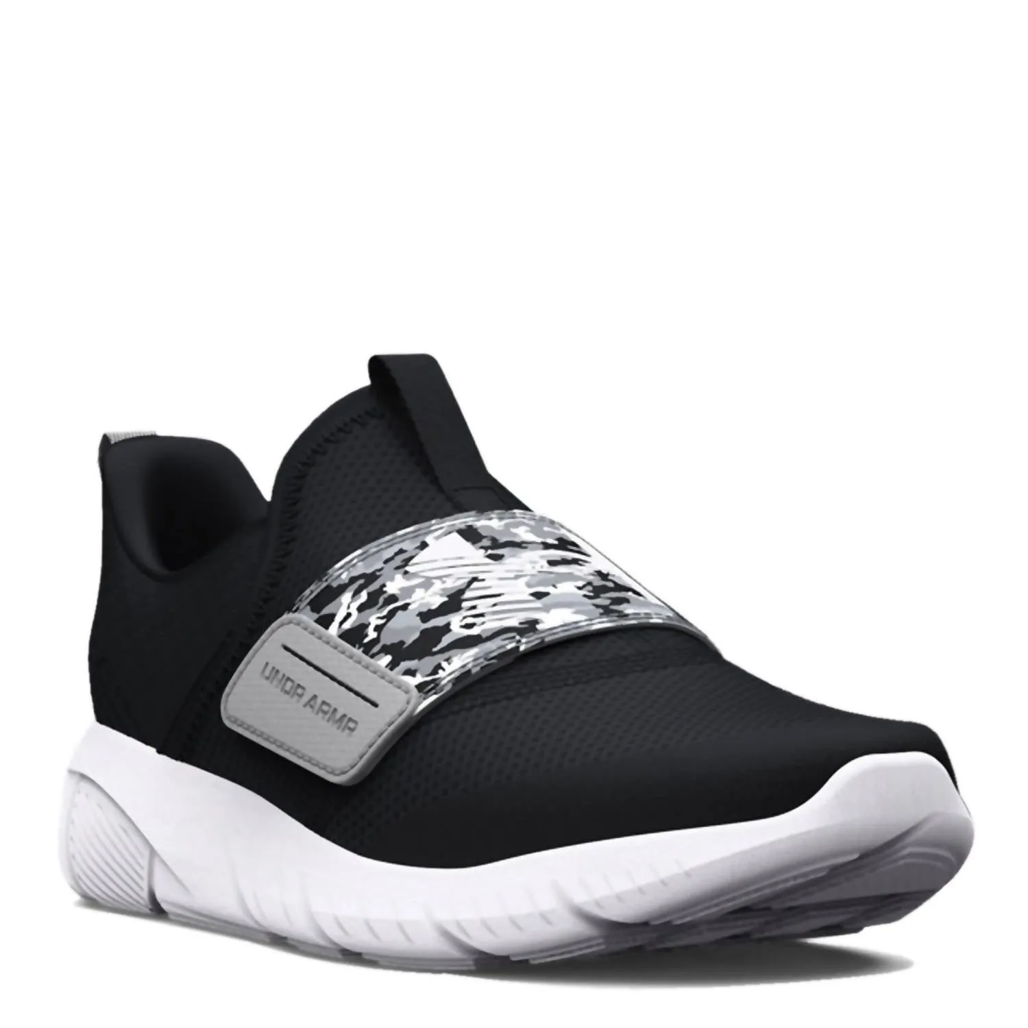 Boys' Pre-School Flash Print Sneakers In Black/mod Gray/white