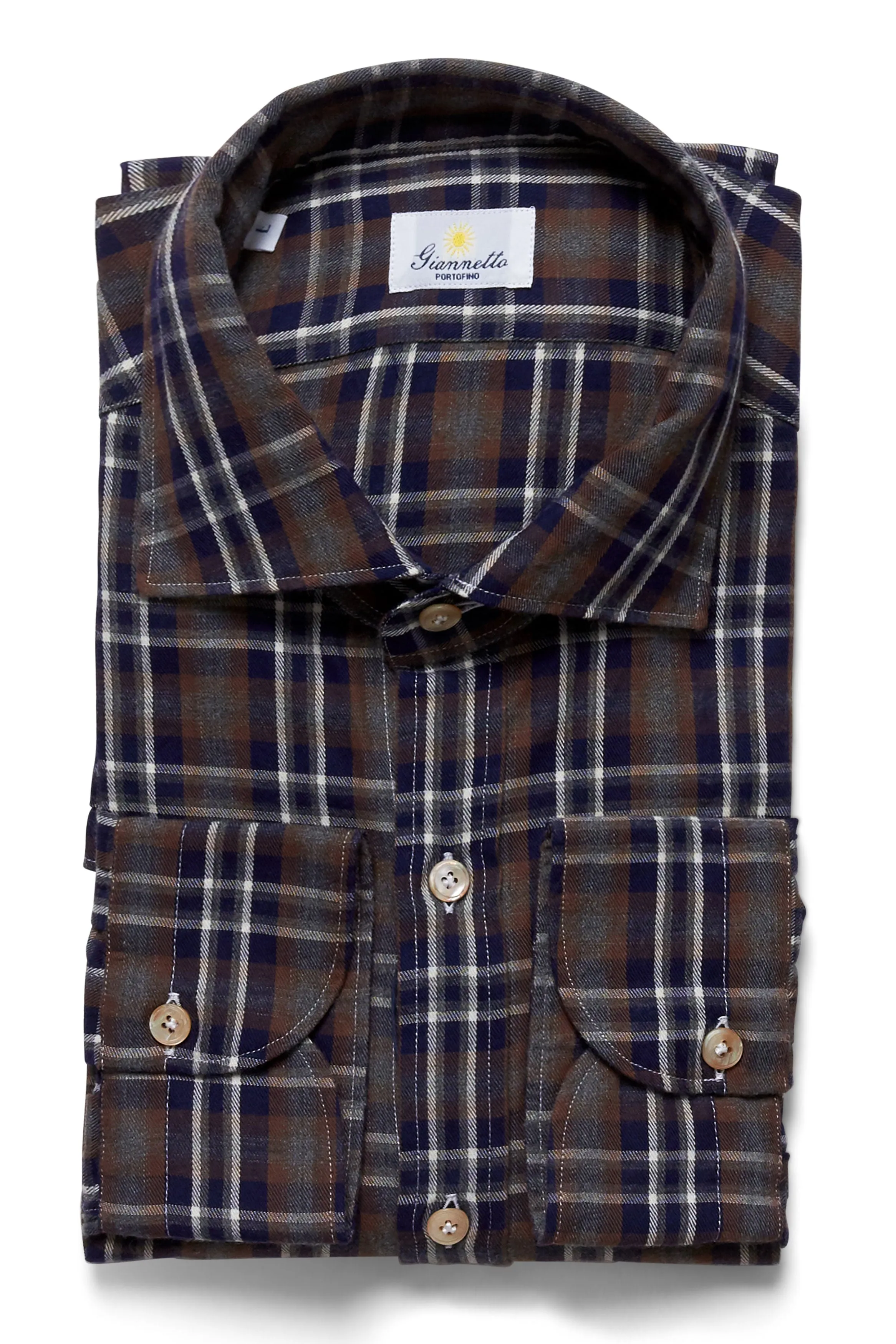 Brushed Cotton Check Shirt
