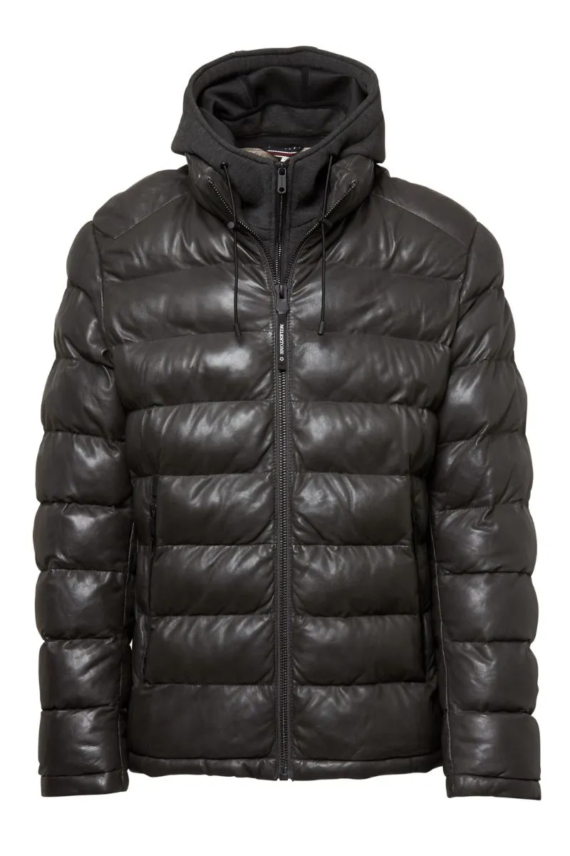 Callisto Leather Bomber Jacket