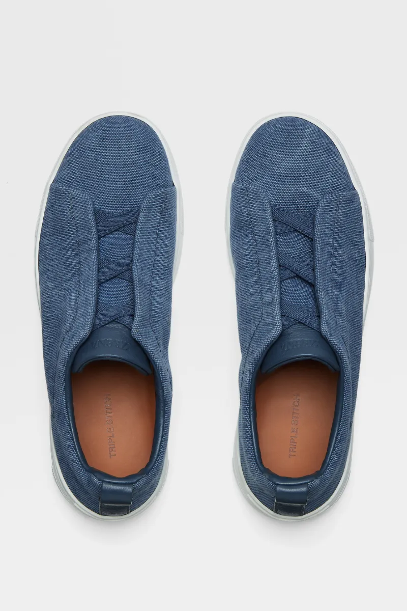 Canvas Triple Stitch Sneakers