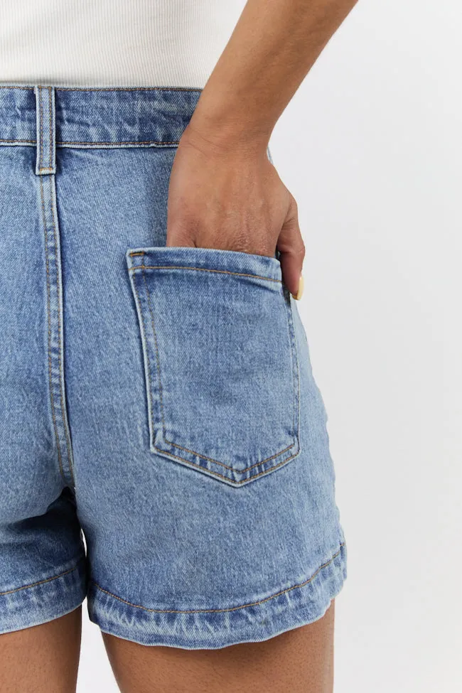 Come As You Are Medium Wash Relaxed Fit Denim Shorts