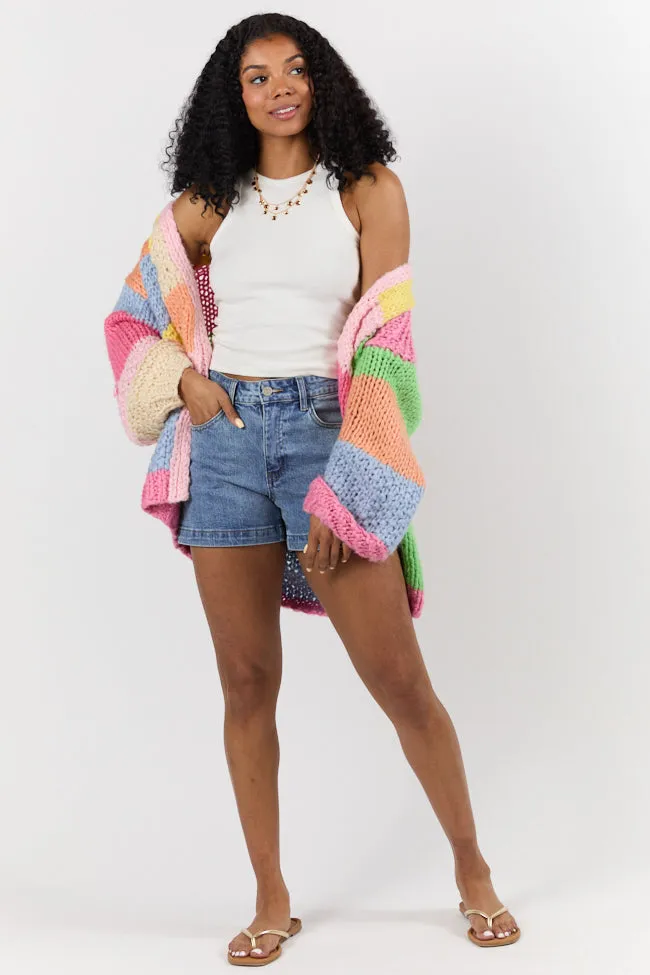 Come As You Are Medium Wash Relaxed Fit Denim Shorts