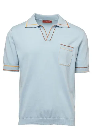 Contrast Knit Polo