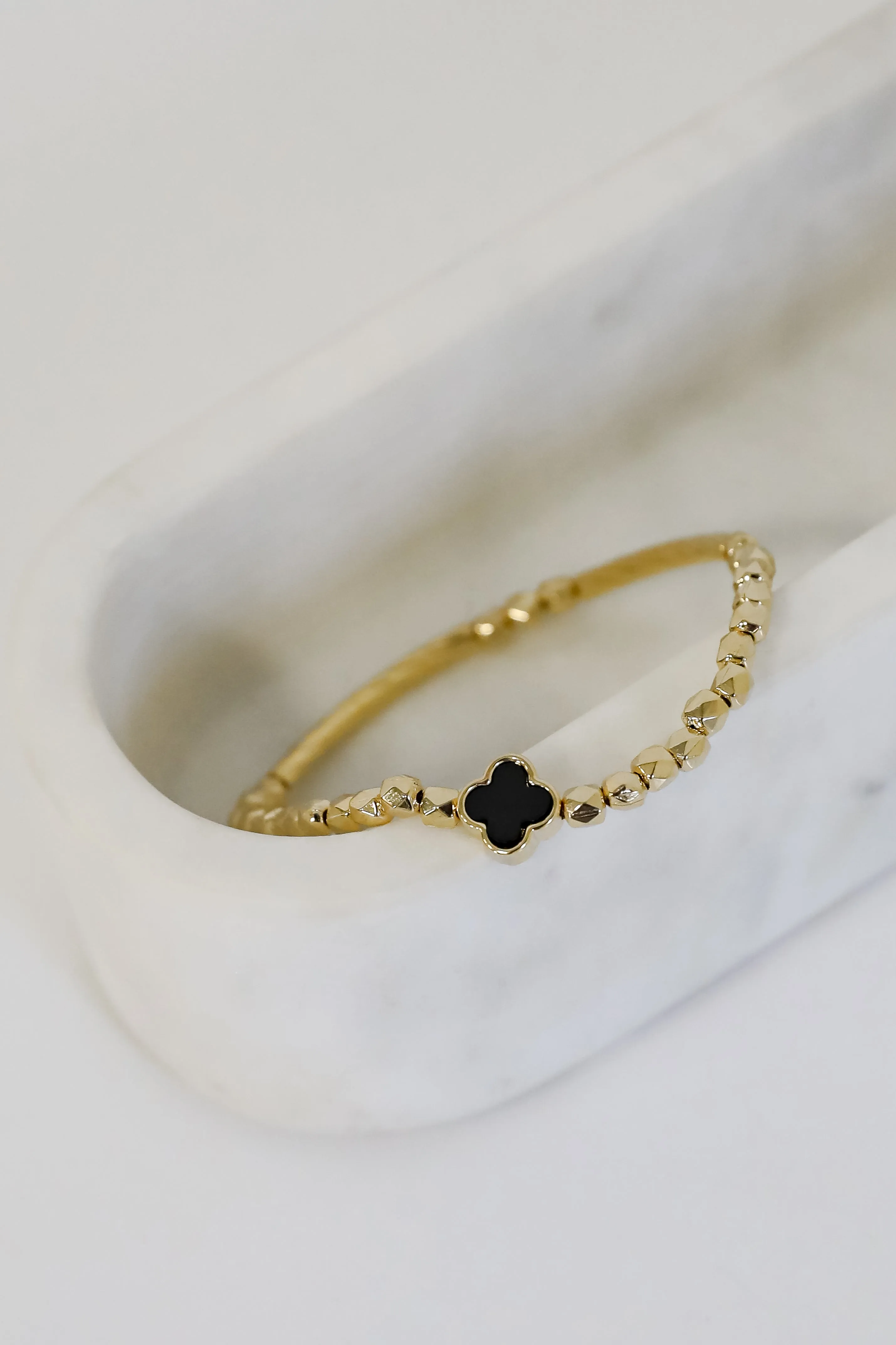 Diana Beaded Quatrefoil Bracelet