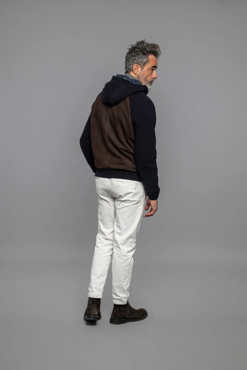 Doris Knit Leather Jacket