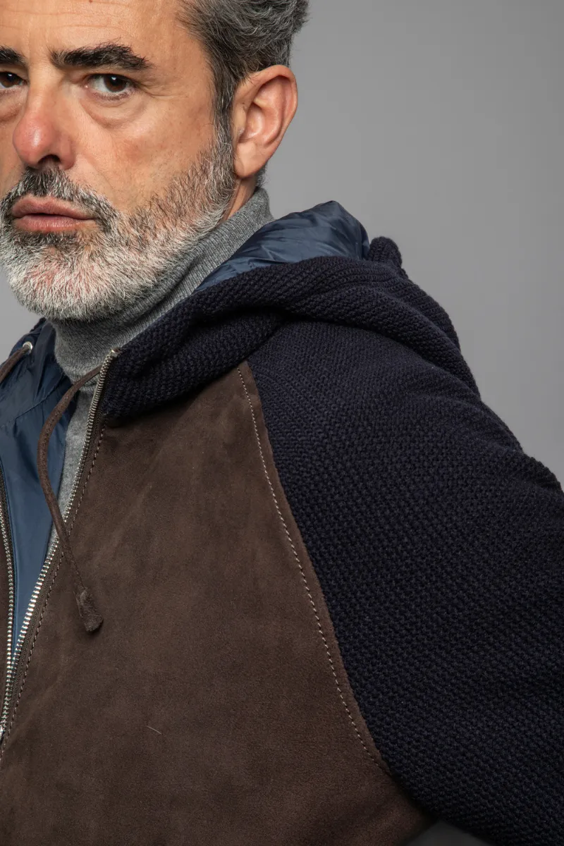 Doris Knit Leather Jacket