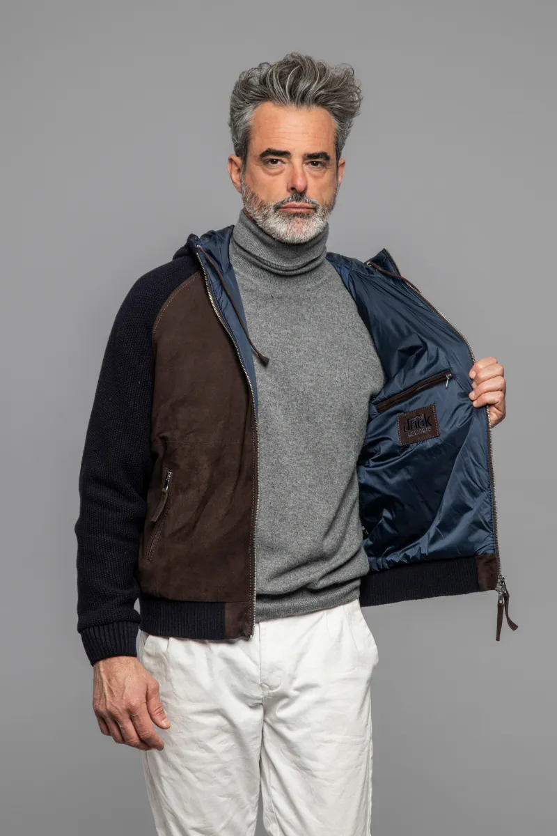 Doris Knit Leather Jacket