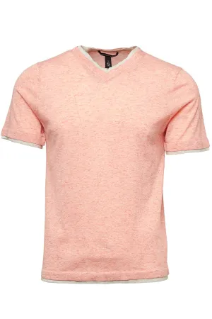 Double Trim V-Neck Tee