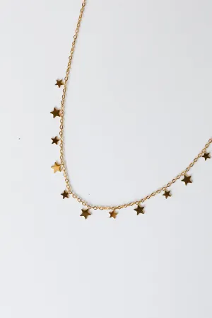 Elise Gold Star Charm Necklace
