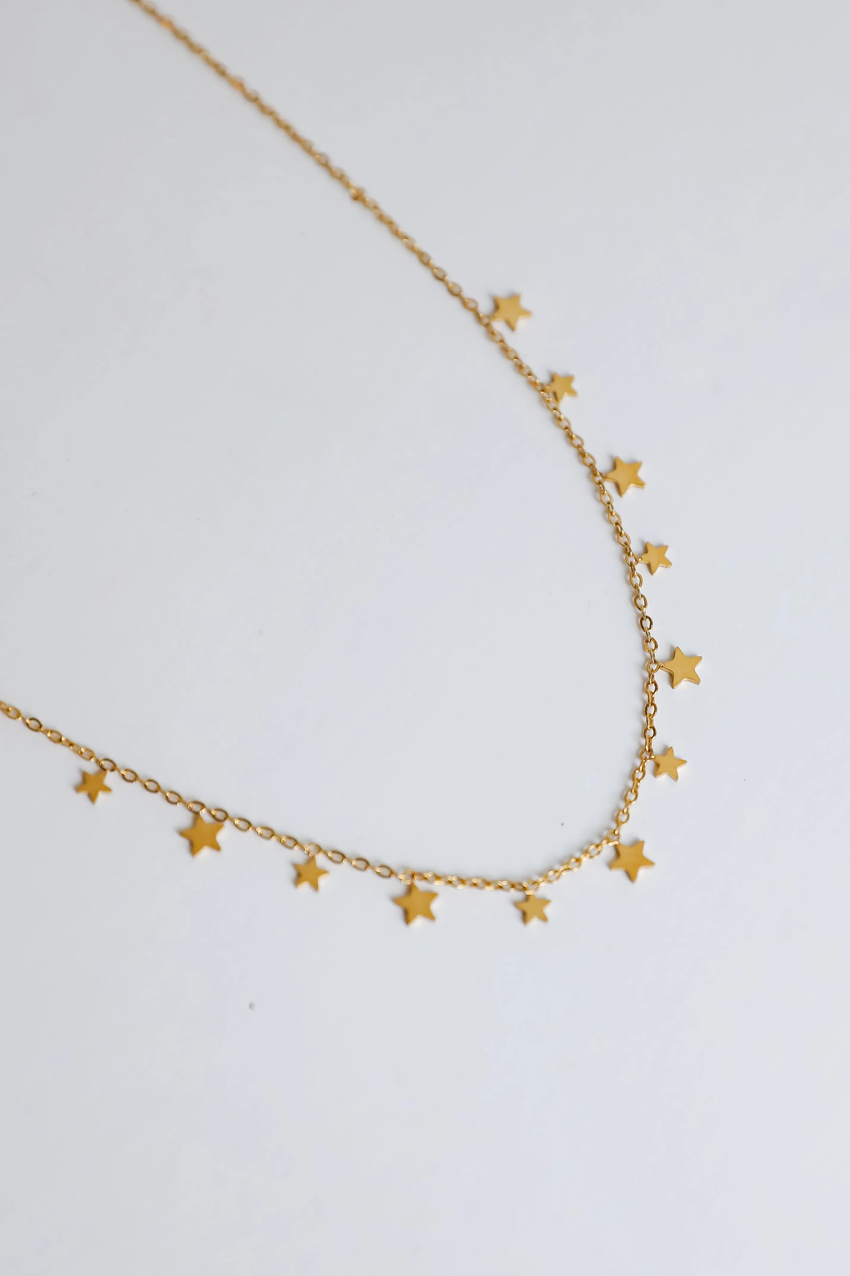 Elise Gold Star Charm Necklace