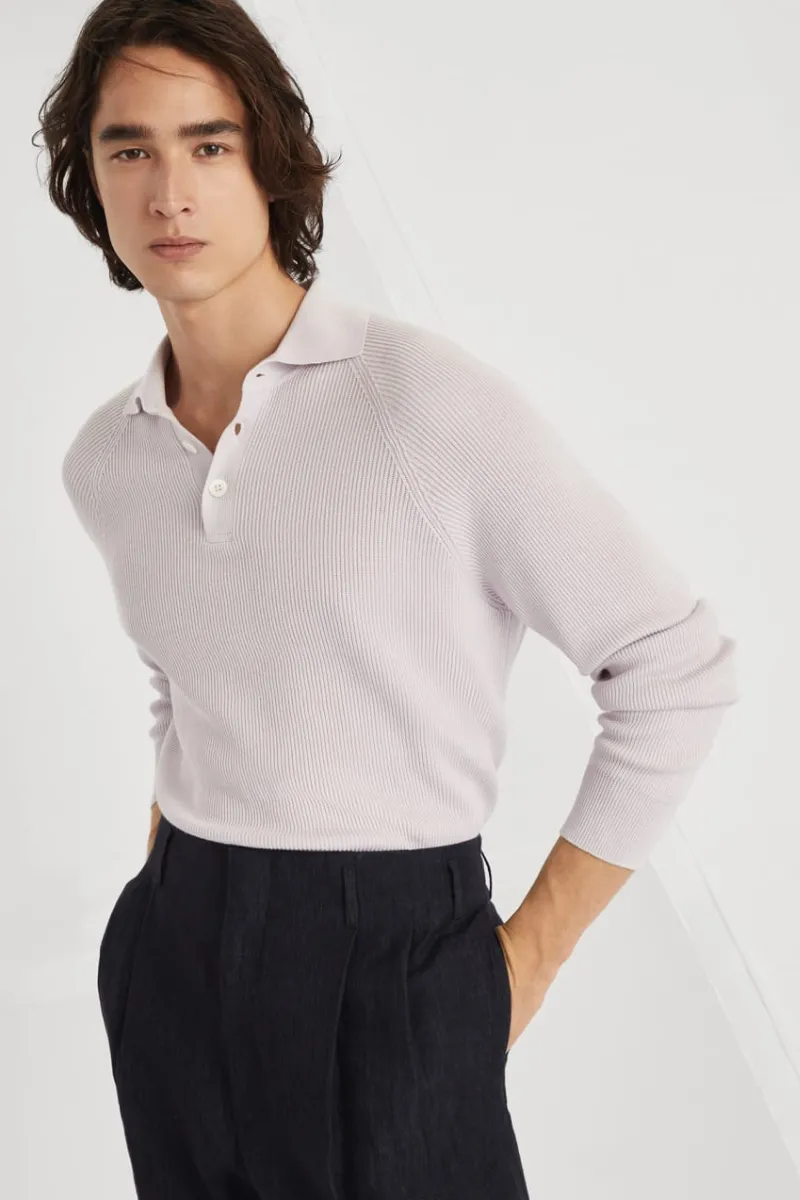 English Rib Knit Polo
