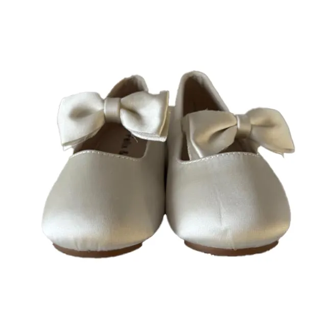 Felix & Flora Girls Ivory Shoes