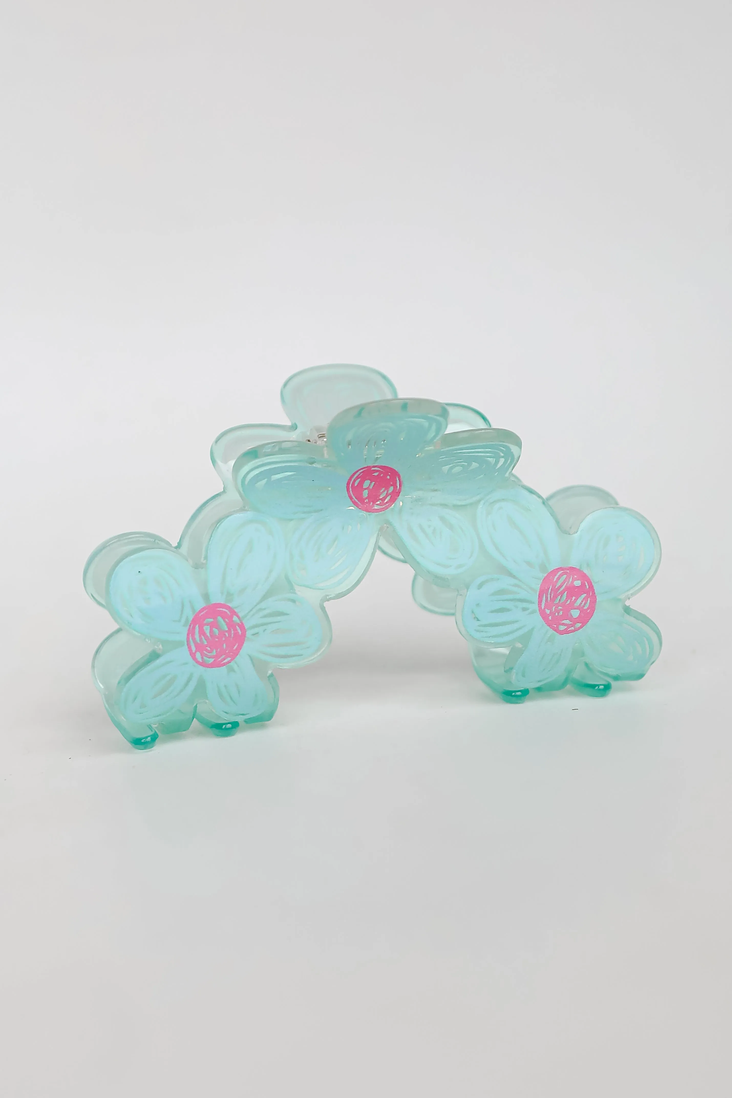 FINAL SALE - Delicate Nature Floral Claw Hair Clip