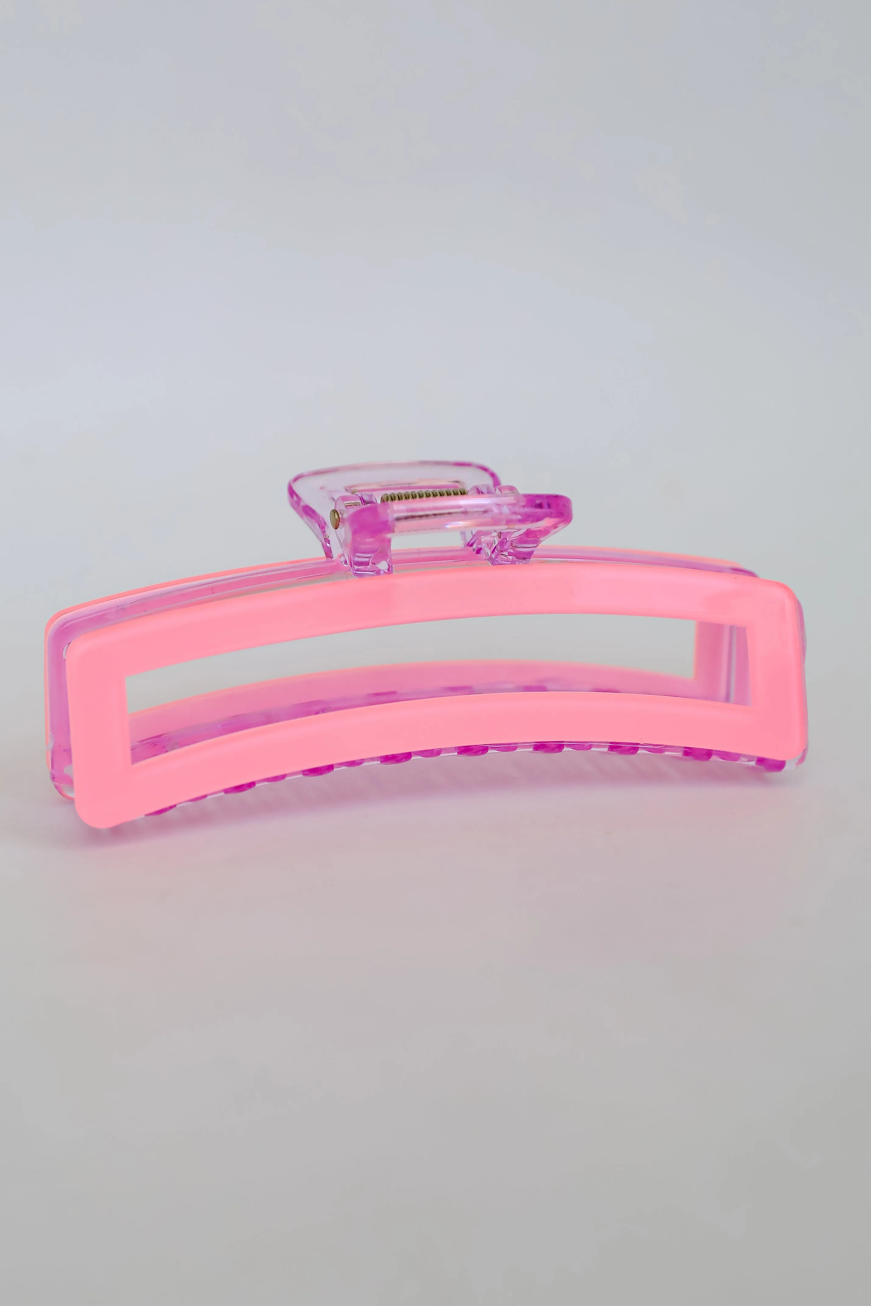 FINAL SALE - Stylish Radiance Pink Acrylic Claw Hair Clip