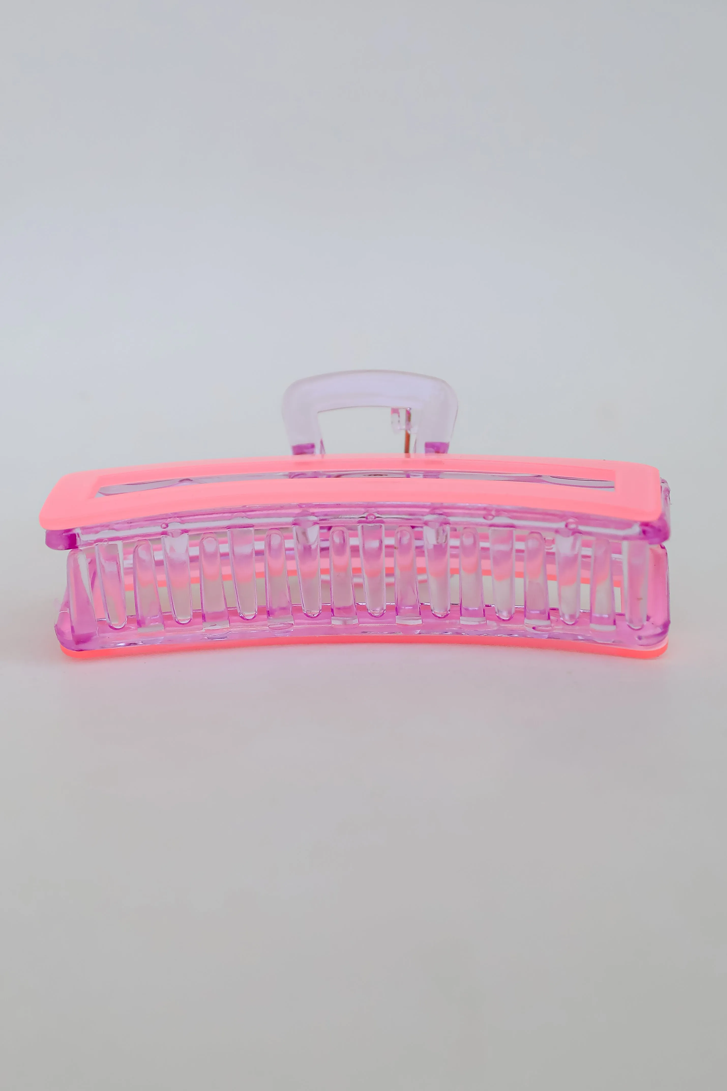 FINAL SALE - Stylish Radiance Pink Acrylic Claw Hair Clip