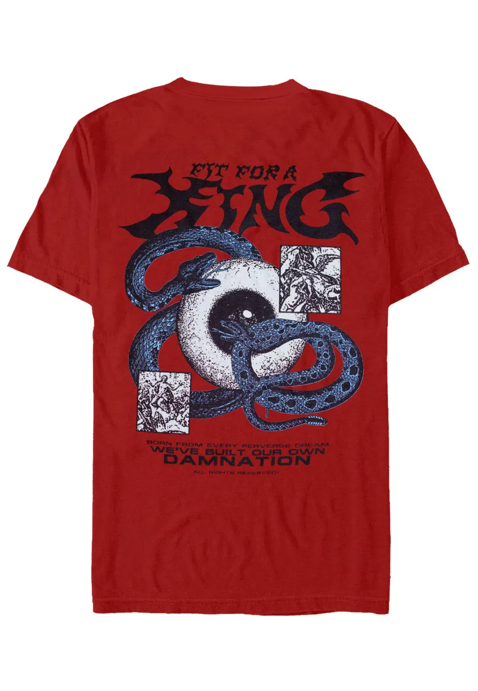 Fit For A King - Snake Eyeball Cardinal Red - T-Shirts