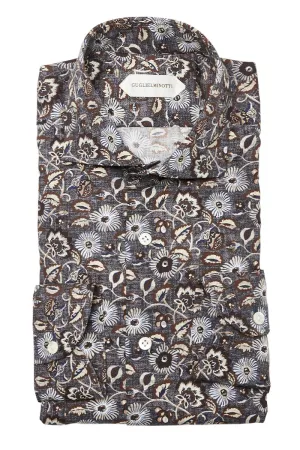 Floral Print Sport Shirt