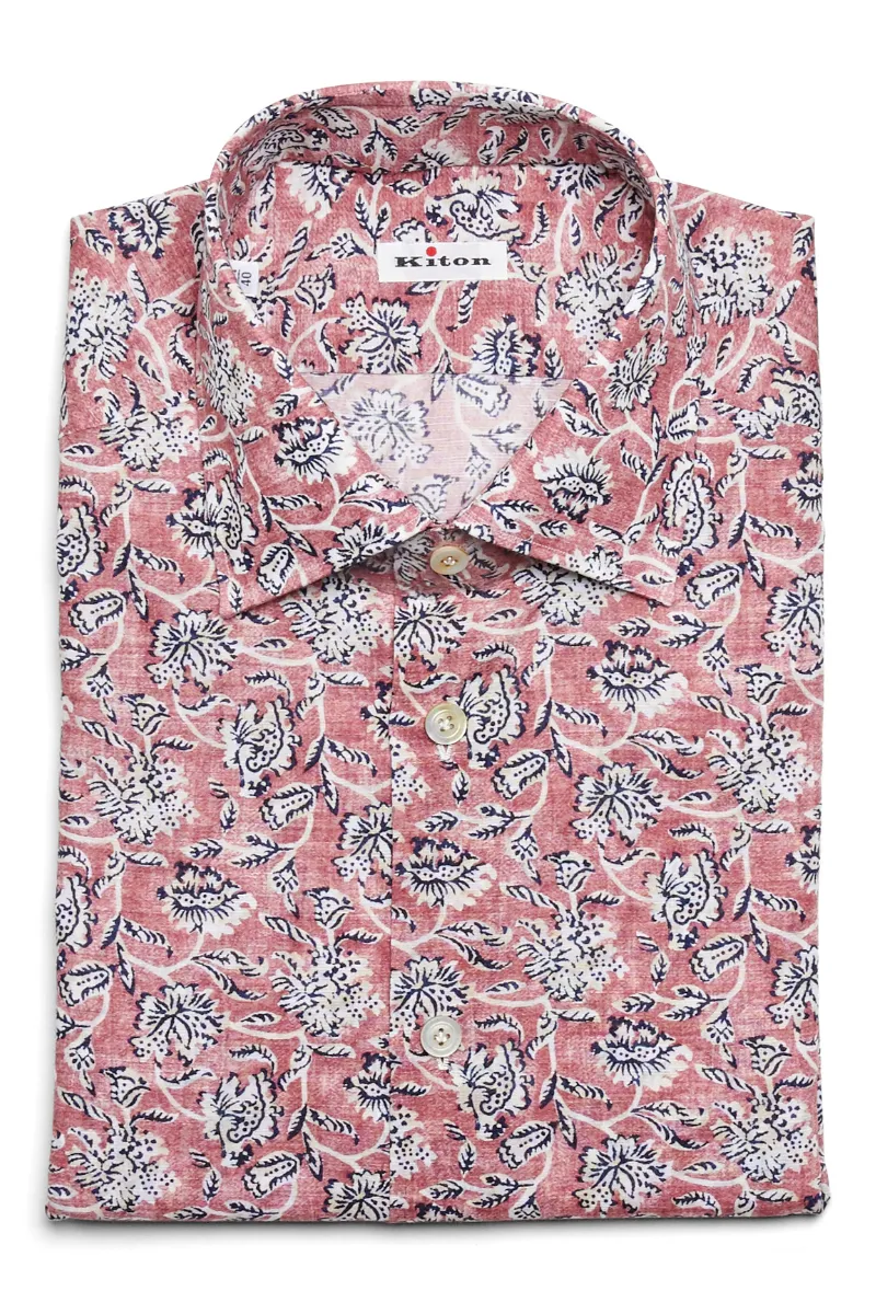 Floral Print Sport Shirt