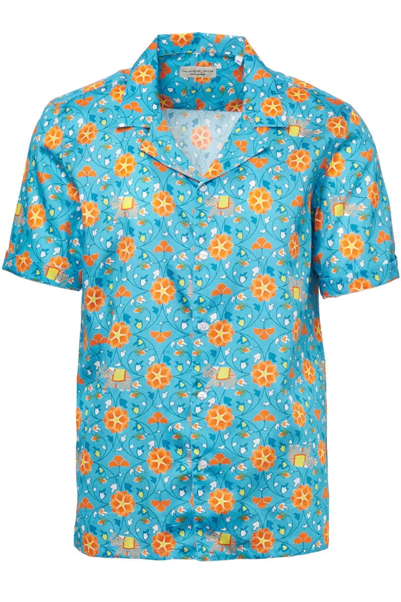 Floral Short Sleeve Sportshirt