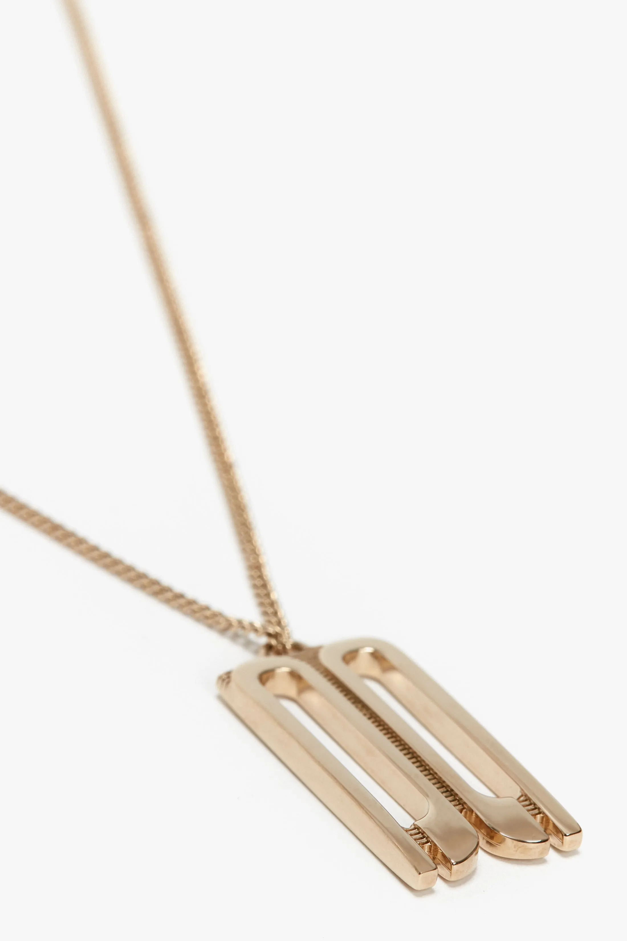Frame Necklace In Gold Victoria Beckham