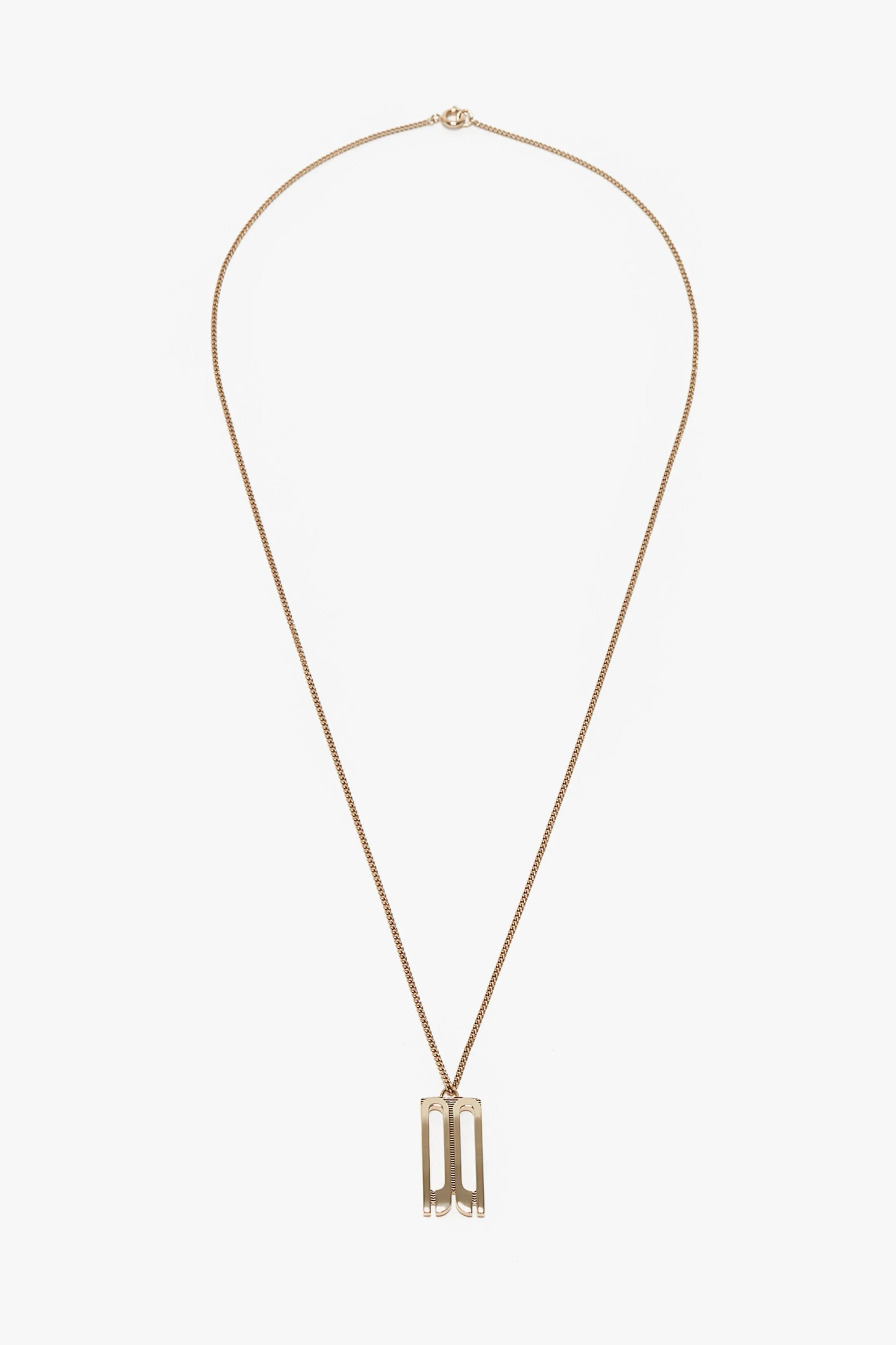 Frame Necklace In Gold Victoria Beckham