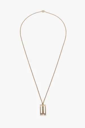 Frame Necklace In Gold Victoria Beckham