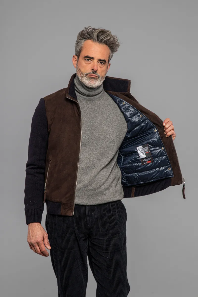 Francis Knit Leather Jacket