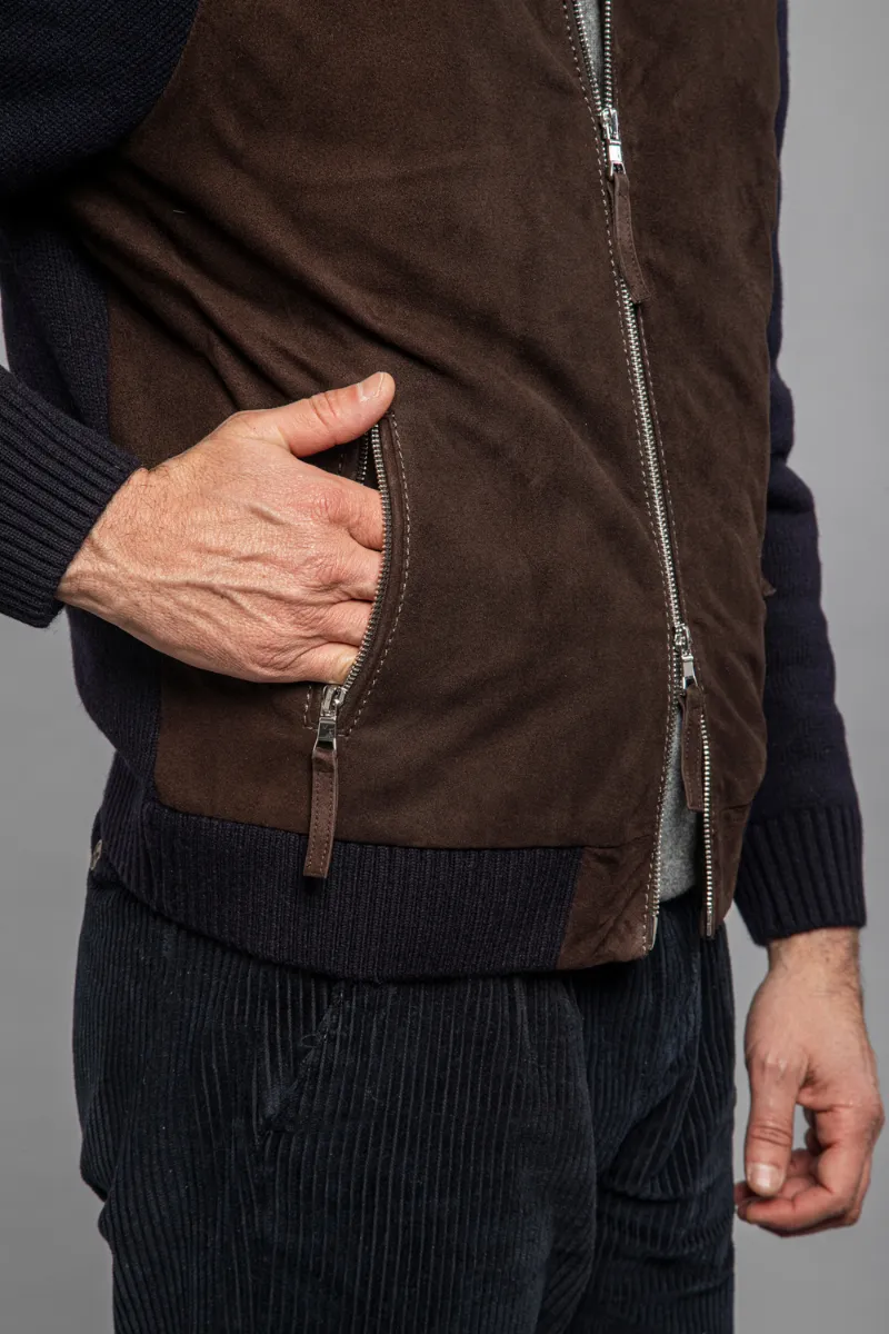 Francis Knit Leather Jacket