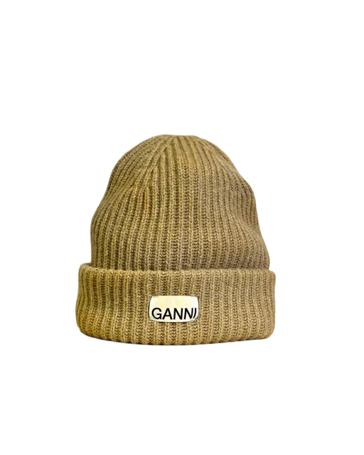 GANNI Wool Blend Beanie