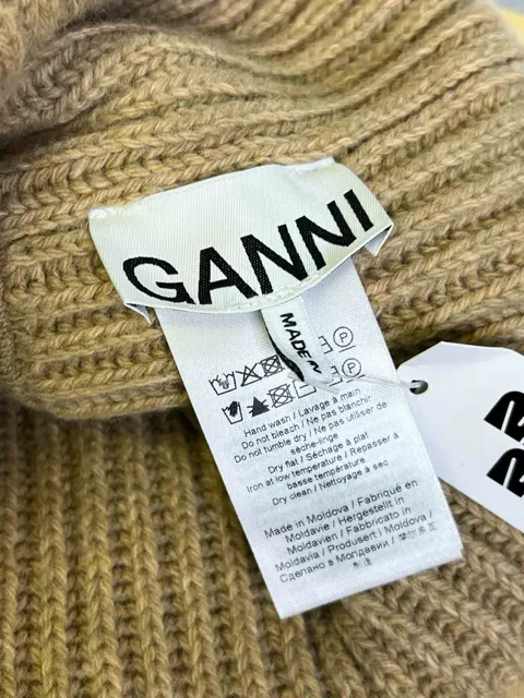 GANNI Wool Blend Beanie