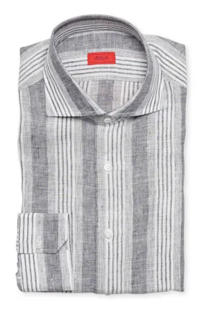 Grey Stripe Sport Shirt