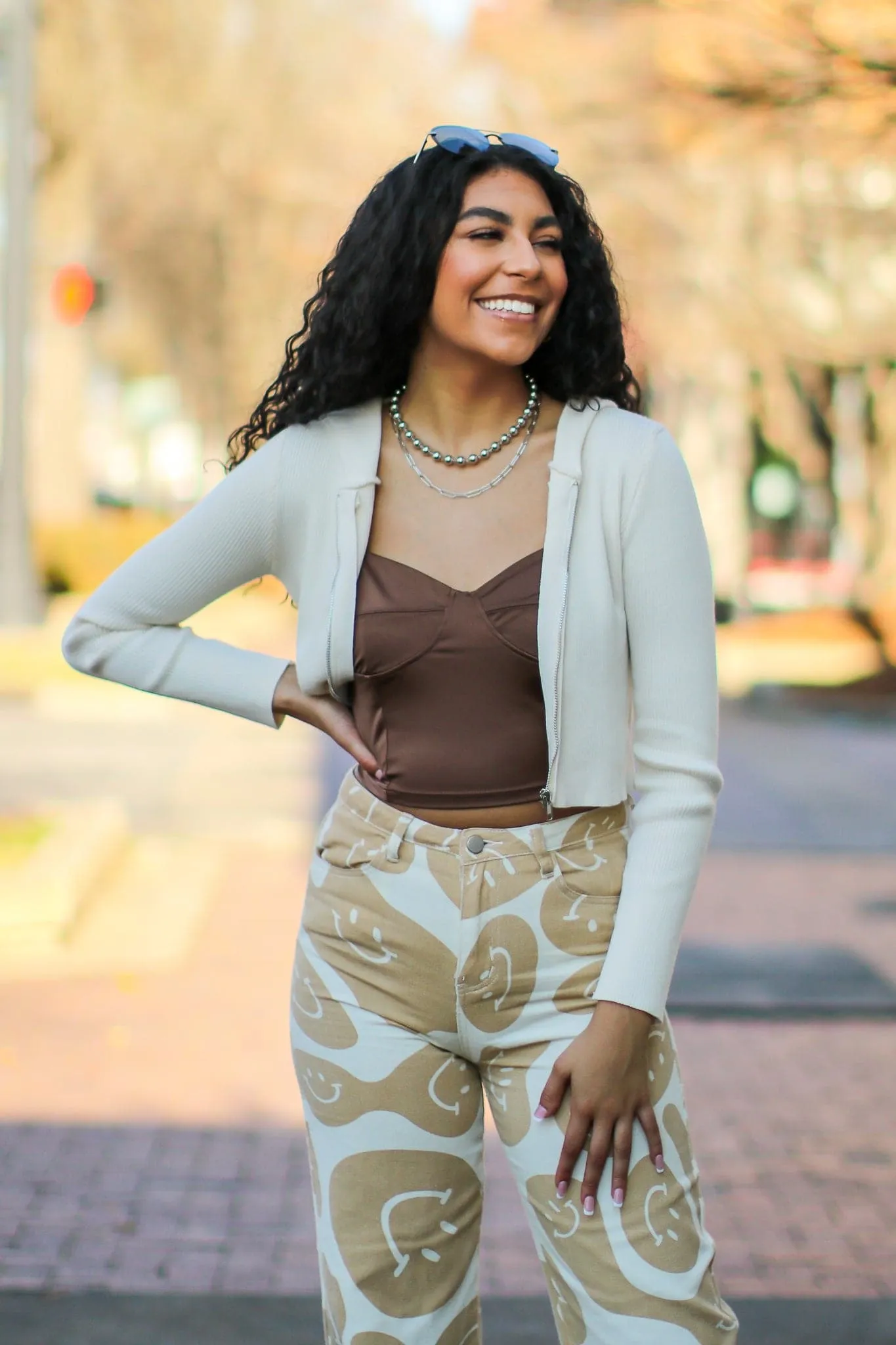 Henzley Crop Zip Hoodie - FINAL SALE