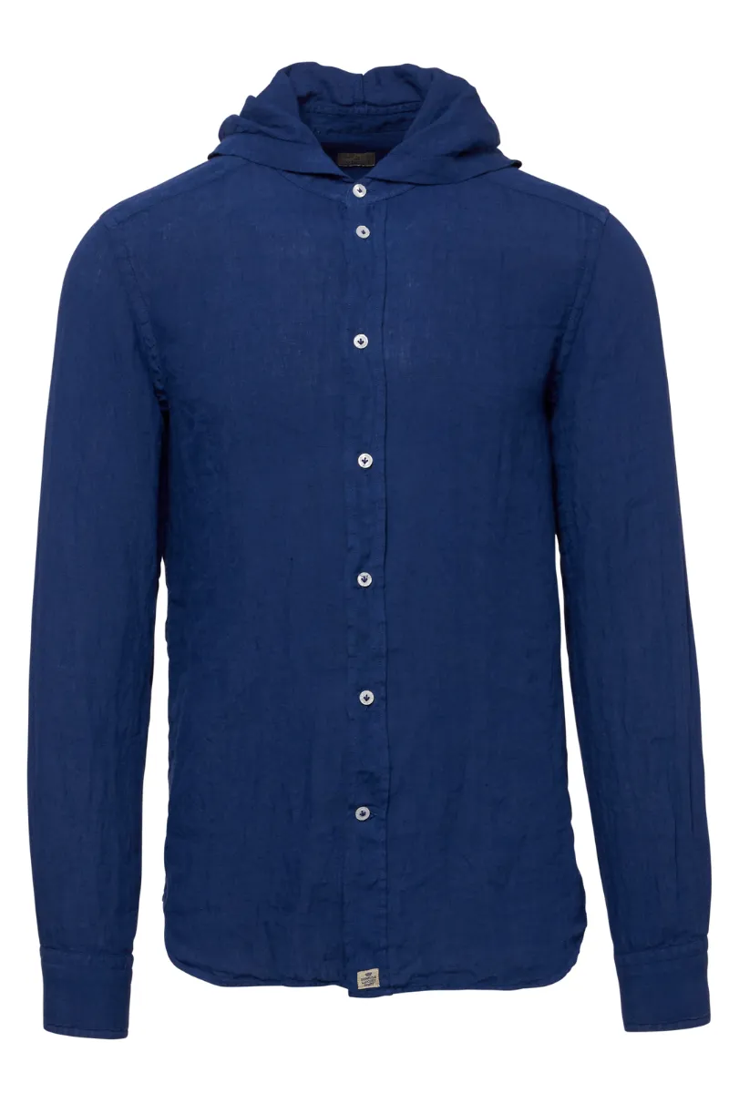 Hooded Linen Shirt