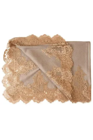 Lace Scarf - Natural Gold