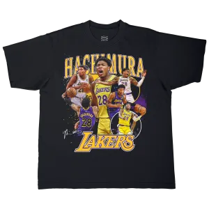 Lakers Hachimura Multi Photo Player Print T-Shirt