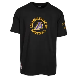 Lakers Hybrid Short Sleeve Blk Tee