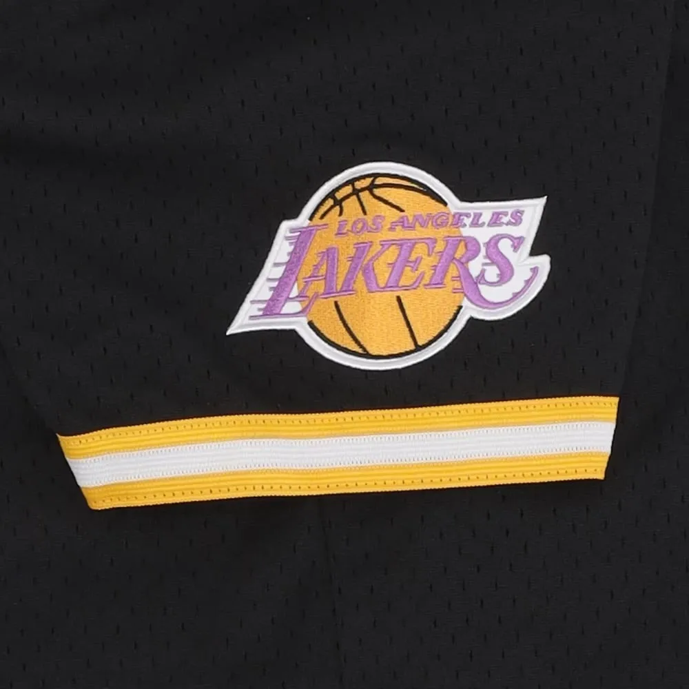 Lakers Mesh Button Up Vintage Logo Jersey