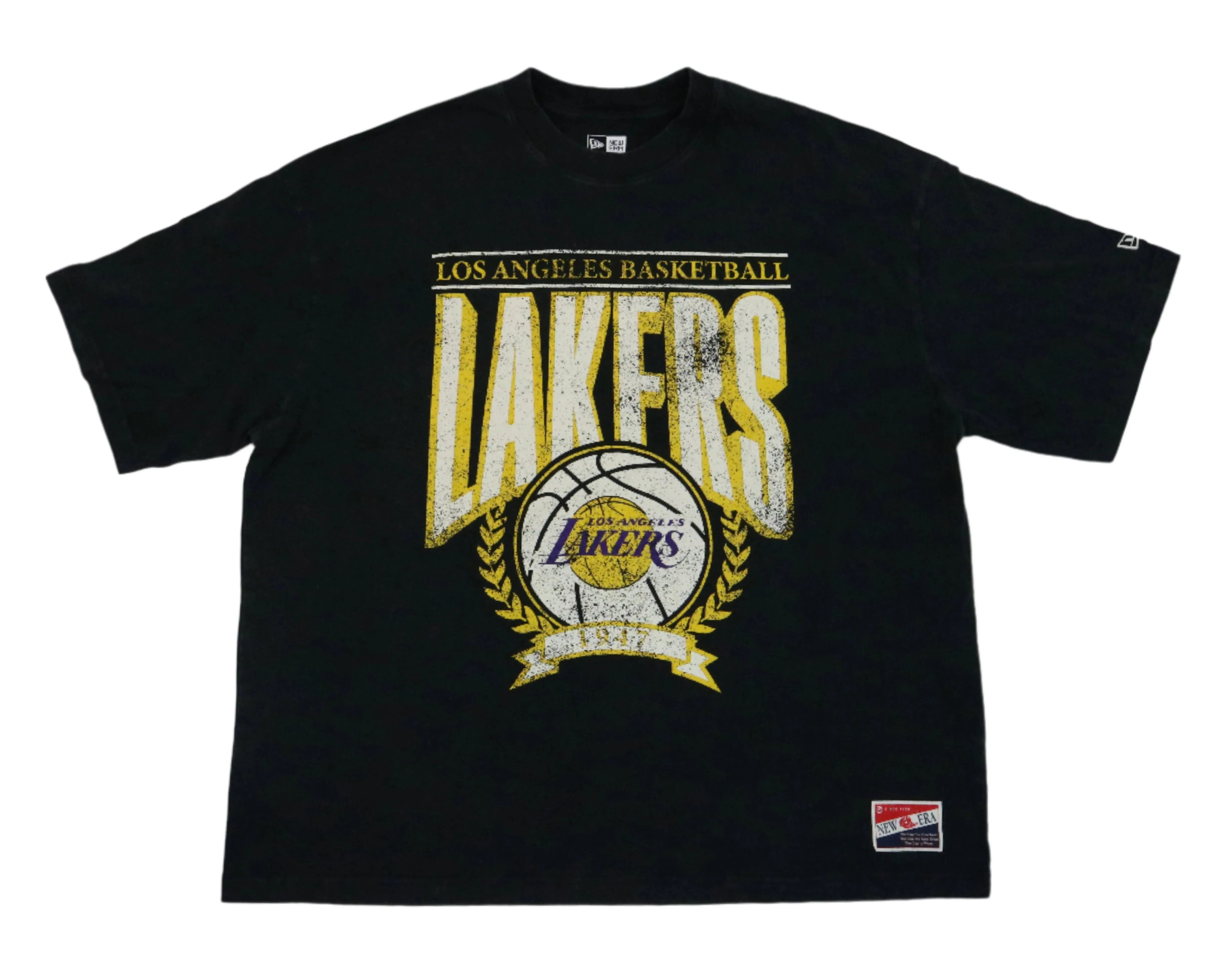Lakers Throwback Acid Washed Full Front Tee