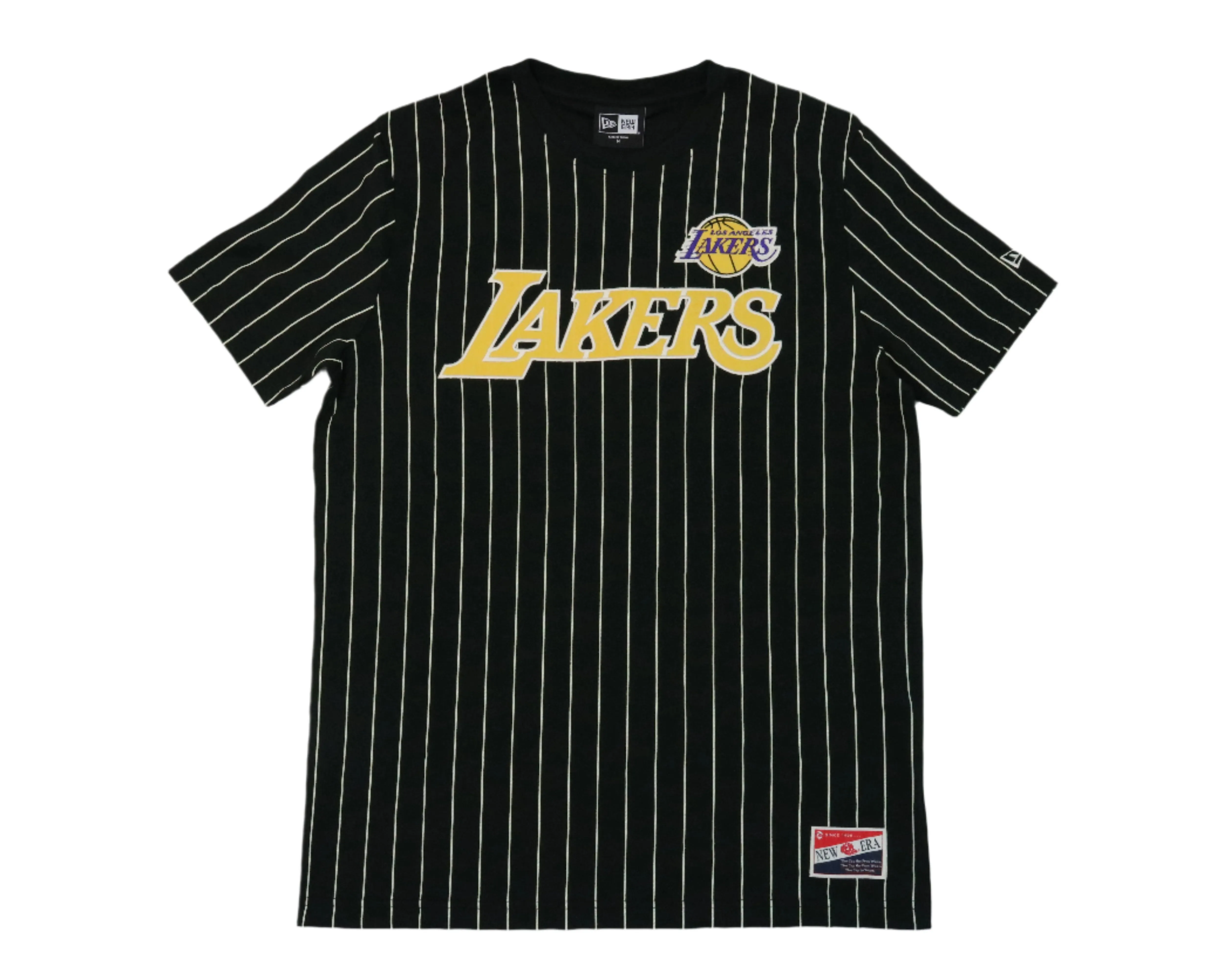 Lakers Throwback Pinstripe Wordmark Tee