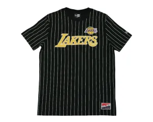 Lakers Throwback Pinstripe Wordmark Tee
