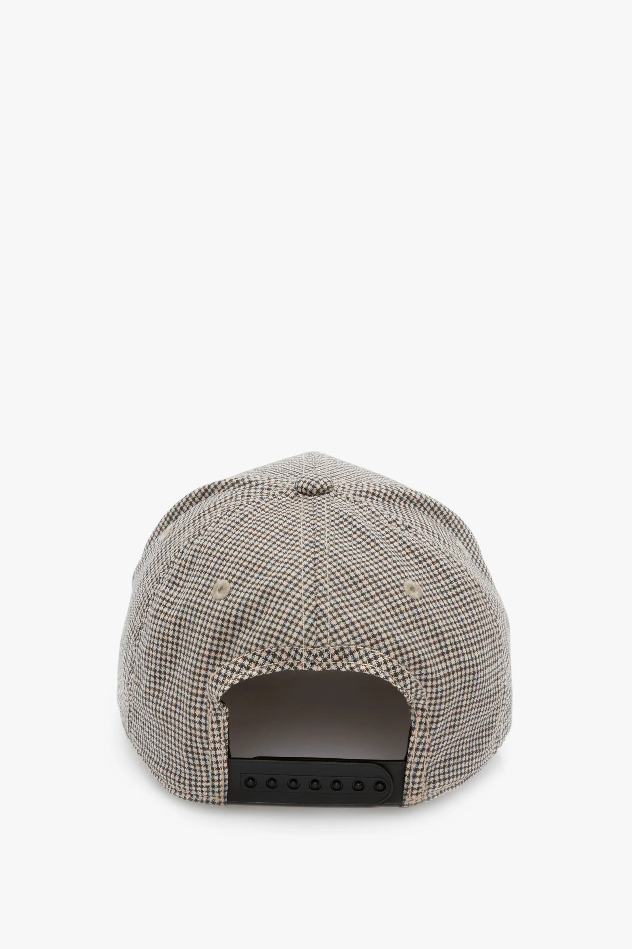Logo Cap In Dogtooth Check Victoria Beckham